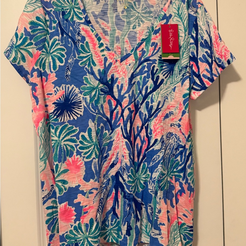 Lilly Pulitzer Etta Top Jet Stream
